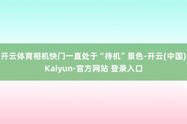 开云体育相机快门一直处于“待机”景色-开云(中国)Kaiyun·官方网站 登录入口