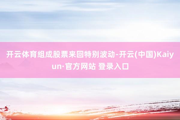 开云体育组成股票来回特别波动-开云(中国)Kaiyun·官方网站 登录入口