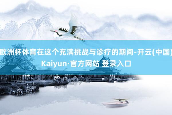 欧洲杯体育在这个充满挑战与诊疗的期间-开云(中国)Kaiyun·官方网站 登录入口
