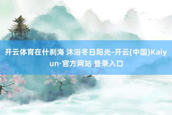 开云体育在什刹海 沐浴冬日阳光-开云(中国)Kaiyun·官方网站 登录入口