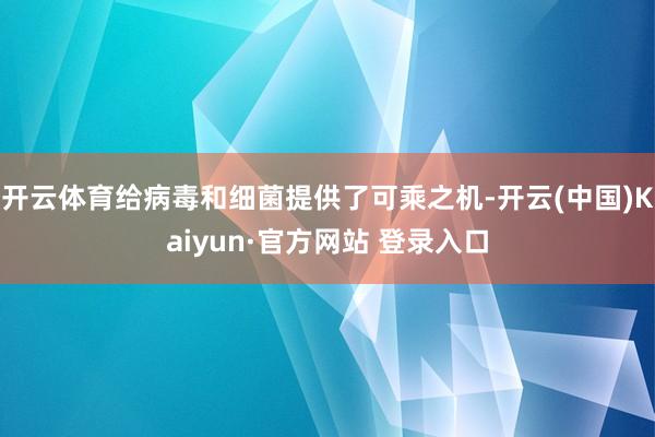 开云体育给病毒和细菌提供了可乘之机-开云(中国)Kaiyun·官方网站 登录入口
