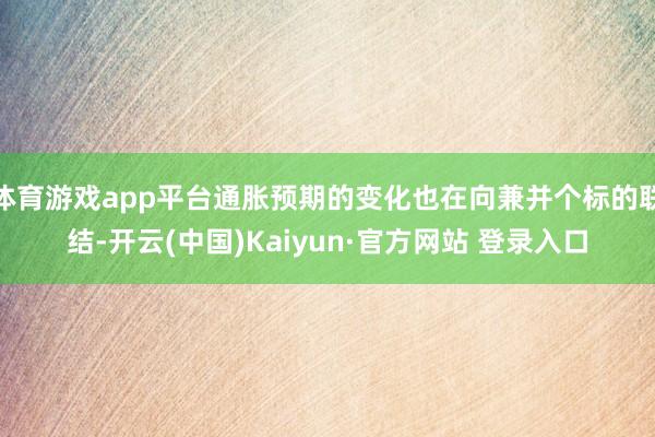 体育游戏app平台通胀预期的变化也在向兼并个标的联结-开云(中国)Kaiyun·官方网站 登录入口